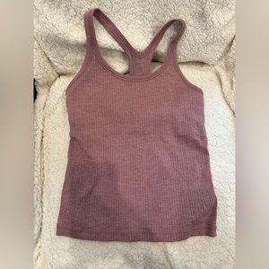 NWOT Mauve Lululemon Razorback Tank Top